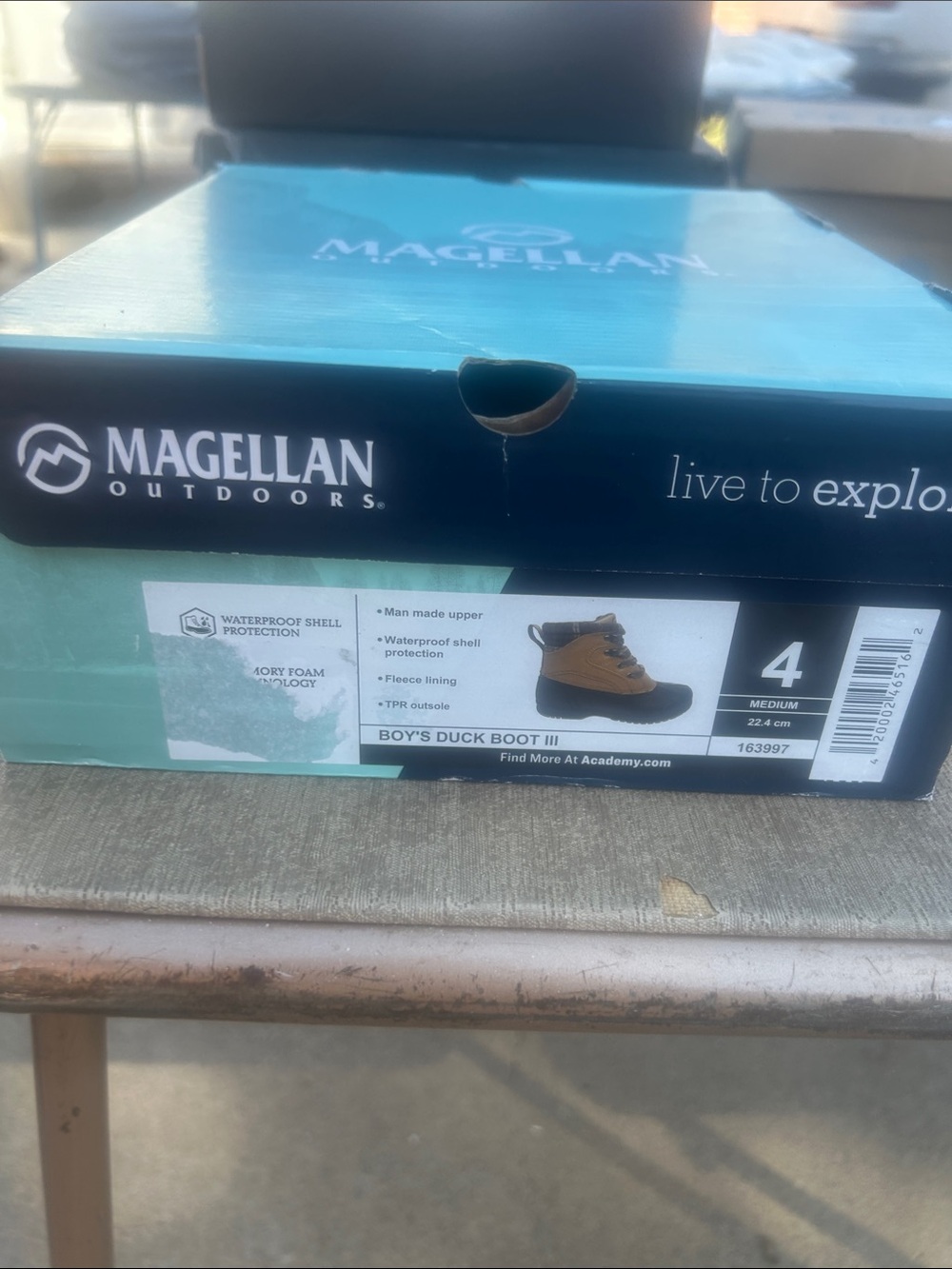 Magellan Outdoors Boys' Tan and Black Duck Boot